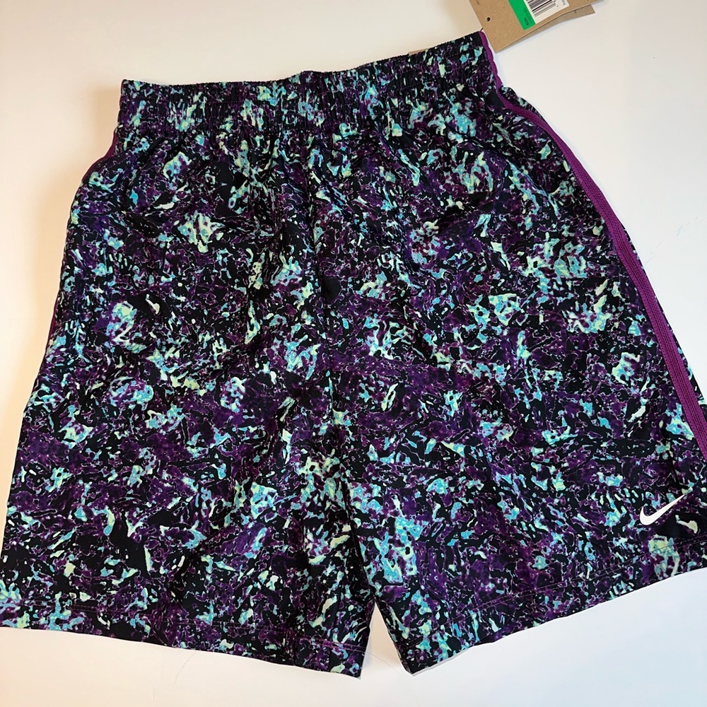 Nike Youth XL Shorts Blue Purple Athletic Basketball NWT Size XL 18" Length